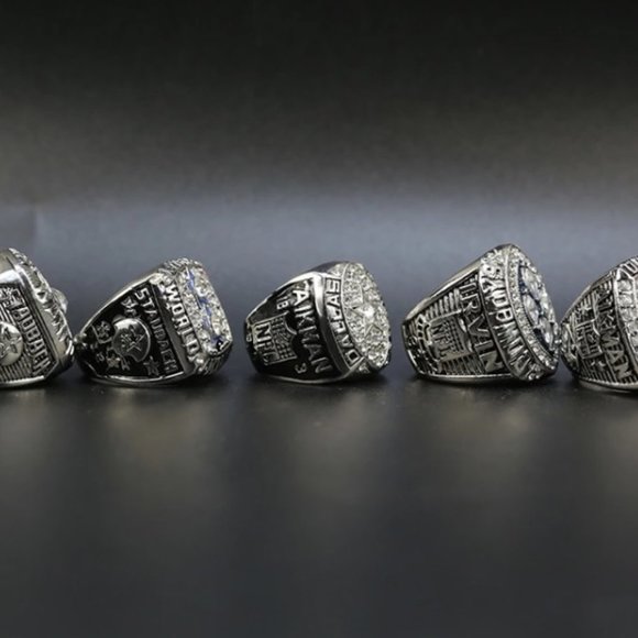 Dallas Cowboys Fan Edition 5 Super Bowl Ring Set - Picture 2 of 4